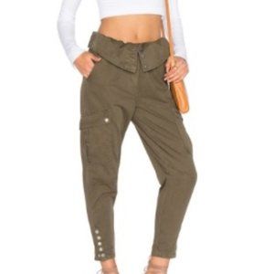 Cinq a Sept Noah Cargo Pants In Olive Green Sz4